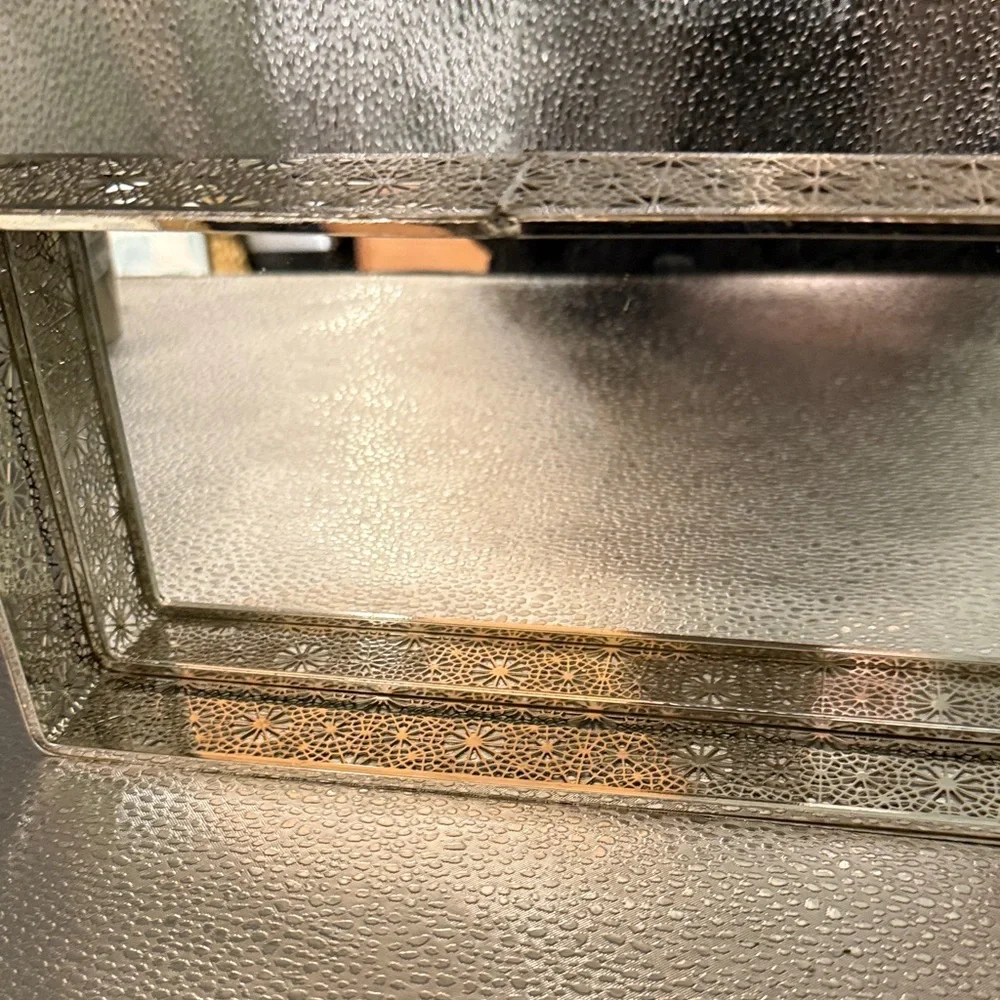 Elegant Silver Vanity Tray